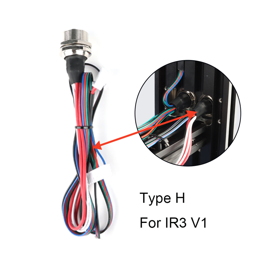 IdeaFormer IR3&IR3 V1 printer Type B Cable Blue Cable 14pin and Type C Cable Red Connector 12pin,Type A/Type D/Type E/Type F/Type G/Type H