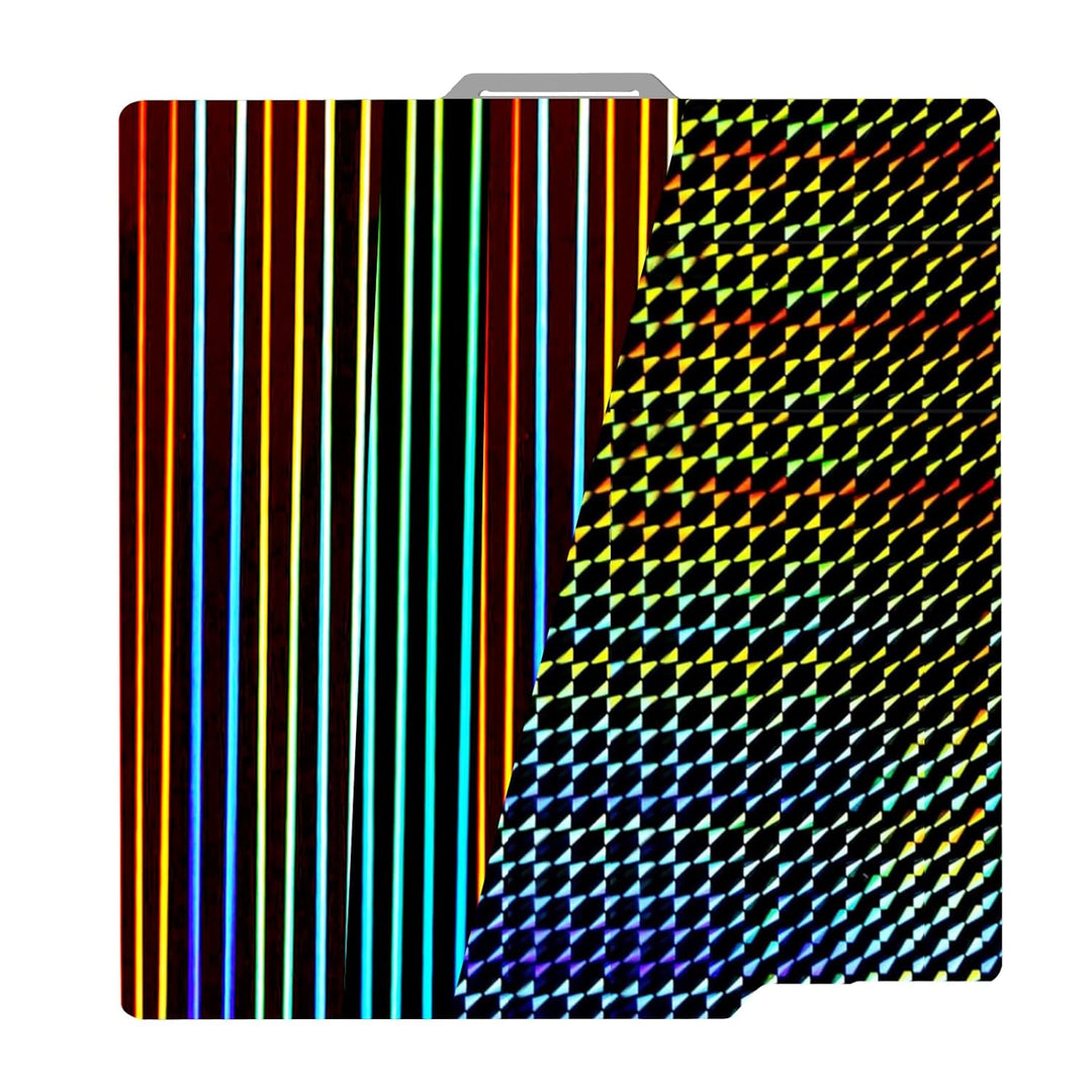 IdeaFormer Rainbow Confetti PEF+Galaxy PEY Spring Steel Build Plate, 257×257mm for Bambu Lab X1 X1C X1E P1P P1S A1