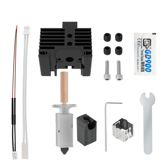 Upgrade V2.0 Hotend For Bambu Lab x1 Bi Metal Throat CHT Nozzle Hardened Steel 500°C For Bambu Bamboo Carbon X1 P1P Hotend Kit