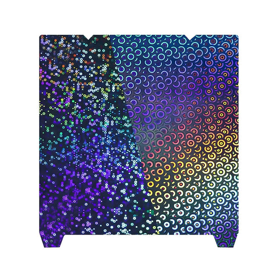 IdeaFormer Rainbow Circles+Kaleidoscope PEK Spring Steel Build Plate, 235x235mm for Creality K1C/K1/SE/Ender 5 S1/Ender 3/Ender 3 Pro/Ender 3 V2/Ender 3 S1 Pro/Ender 3 Neo