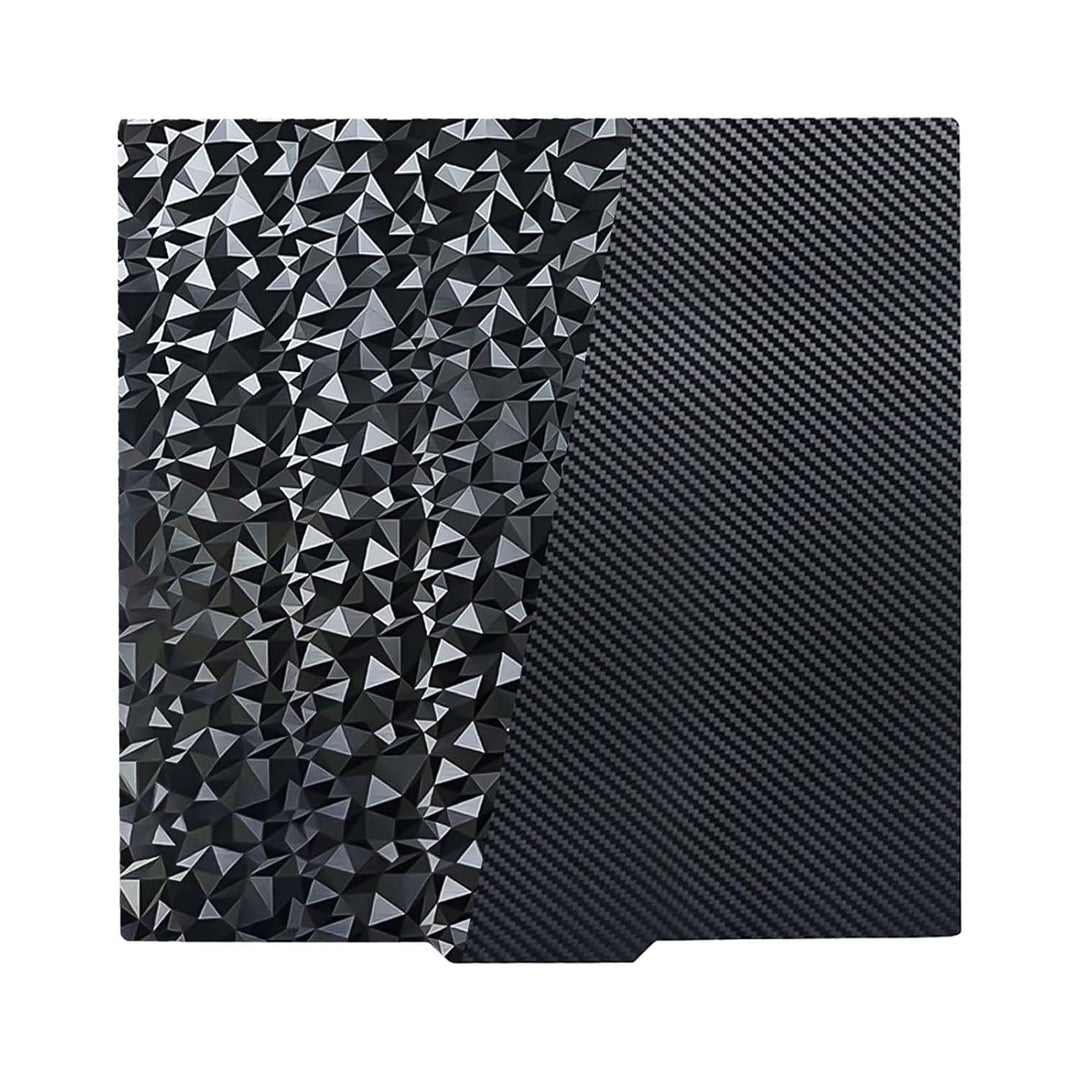 IdeaFormer Diamond PEO+Carbon Fiber PET Spring Steel Build Plate,  230x230mm for Anycubic Kobra 2/Kobra 2 Pro/Kobra 2 Neo
