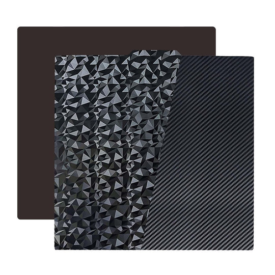 IdeaFormer Diamond PEO+Carbon Fiber PET Spring Steel Build Plate with Magnetic Plate, 235×235mm for Ender 3/Pro/Ender 3 V2/V2 Neo/Ender 5/for Elegoo Neptune 3/Neptune 4/Pro