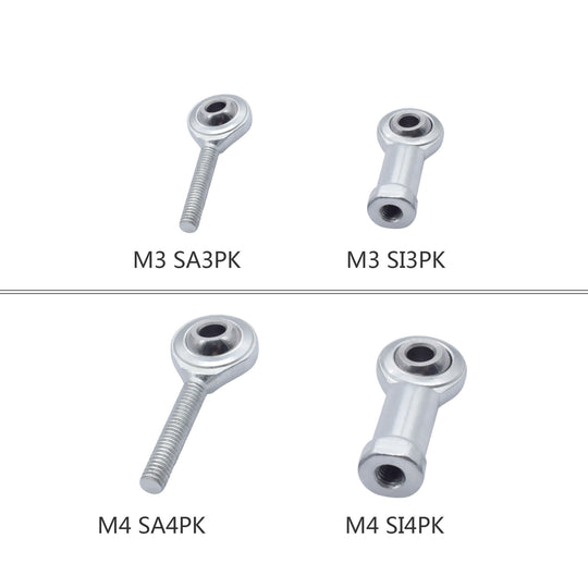 Delta Kossel SI4TK SA4PK SI3TK SA3PK M3/M4 thread Rod End Joint Fisheye Bearing