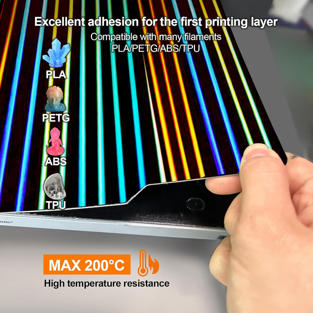 IdeaFormer Light Beam+Phantom H1H  Spring Steel Build Plate, 257×257mm for Bambu Lab X1 X1C X1E P1P P1S A1