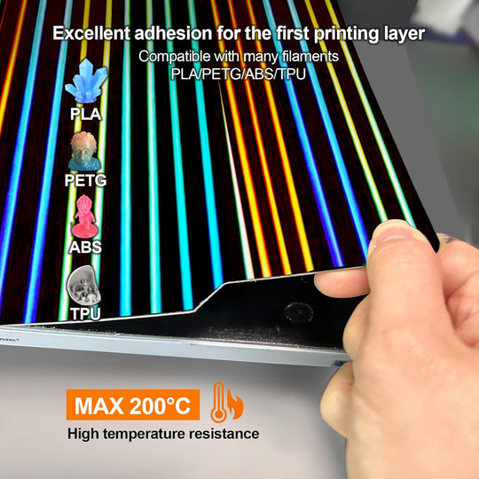 IdeaFormer Light Beam+Phantom H1H  Spring Steel Build Plate, 257×257mm for Bambu Lab X1 X1C X1E P1P P1S A1