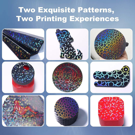 IdeaFormer Rainbow Circles+Kaleidoscope PEK Spring Steel Build Plate, 235x235mm for Creality K1C/K1/SE/Ender 5 S1/Ender 3/Ender 3 Pro/Ender 3 V2/Ender 3 S1 Pro/Ender 3 Neo