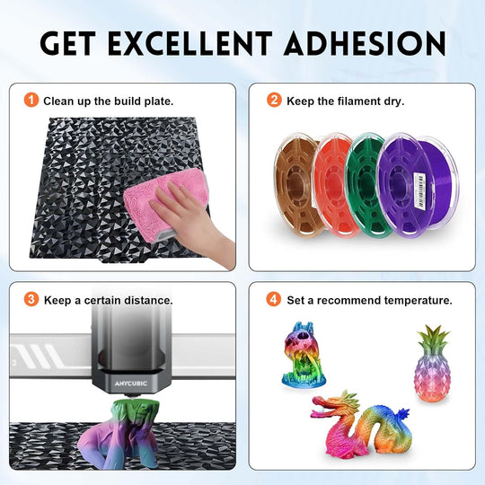 IdeaFormer Diamond PEO+Carbon Fiber PET Spring Steel Build Plate,  230x230mm for Anycubic Kobra 2/Kobra 2 Pro/Kobra 2 Neo