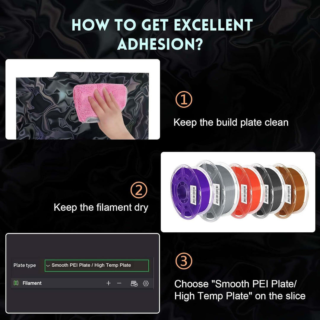 IdeaFormer Water Ripples+Wood Grain PER Spring Steel Build Plate, 184×184mm for Bambu Lab A1 MIni