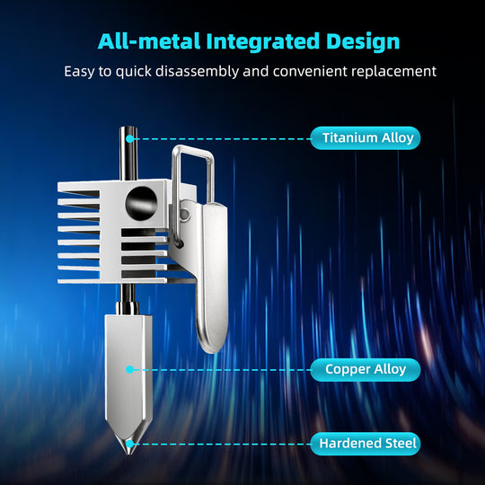 IdeaFormer Upgrade Quick-Release & High-Temperature Resistant Hotend Extruder Kit, with 0.4mm Detachable Nozzle, for Creality SPARKK i7