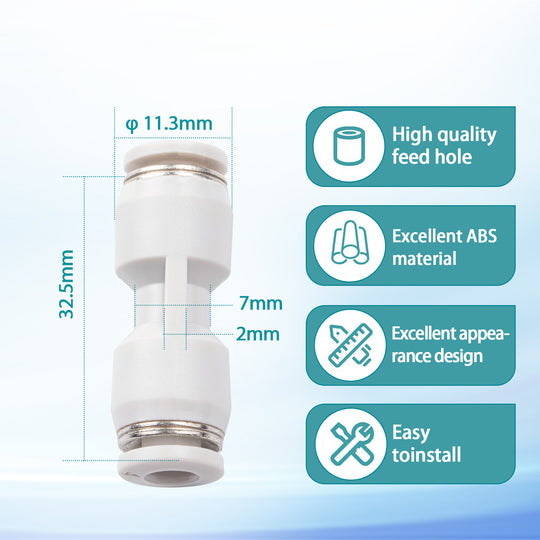 IdeaFormer PTFE Pipe Connector for Bambu Lab 3D Printer