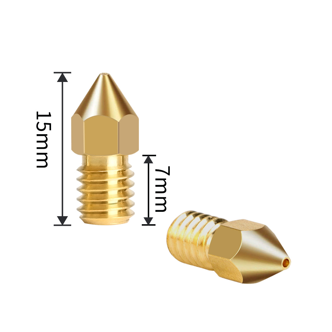 IdeaFormer 10Pcs 0.4mm 0.6mm 0.8mm 1.0mm Brass Nozzles for Conveyor Belt 3D Pritner IR3 V2