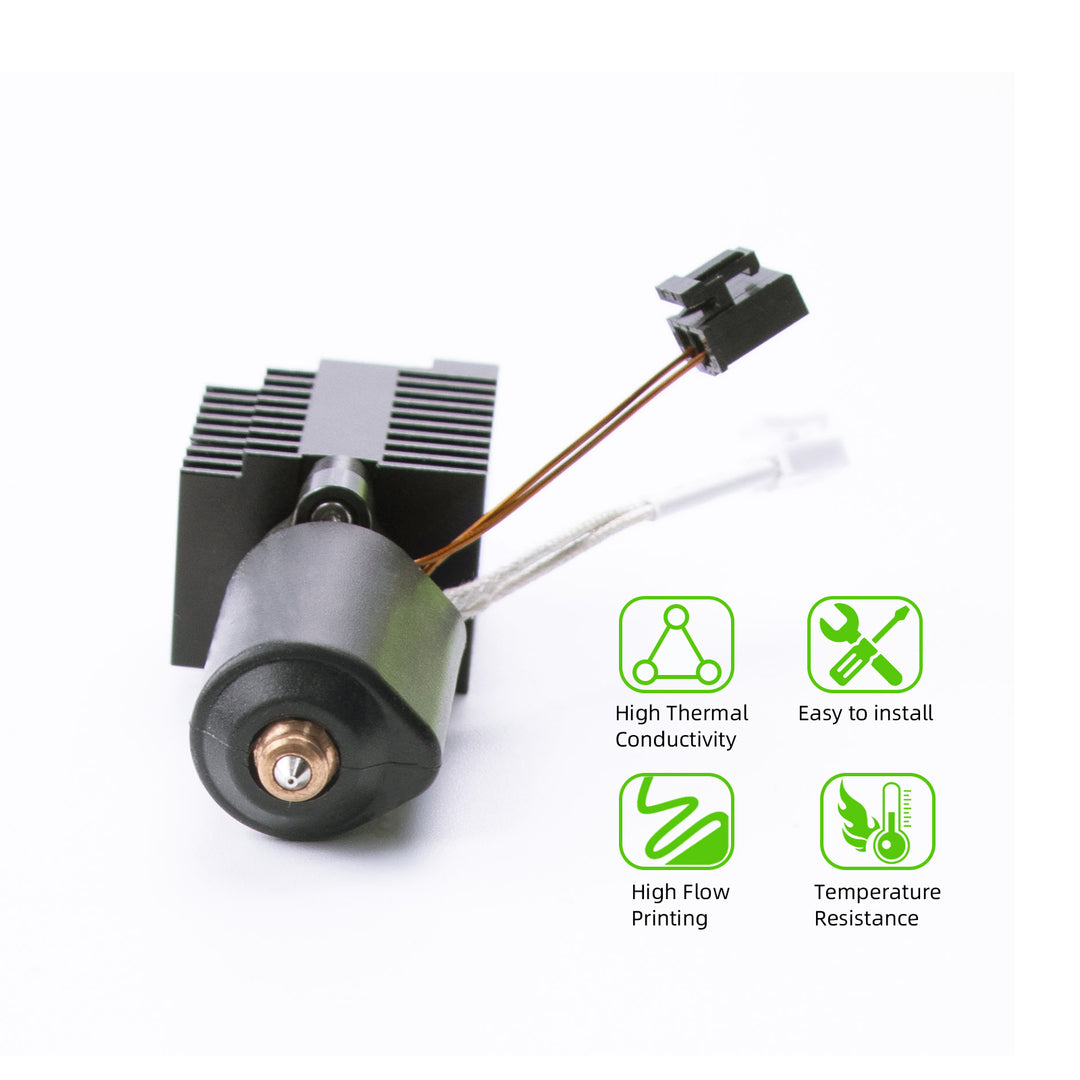 IdeaFormer Ceramic Hotend for Creality K2 Plus, 3D Printer  Head Upgraded Annular Heating Magnet Titanium alloy throat, with 0.4mm Hardened Steel Nozzle for K2 Plus