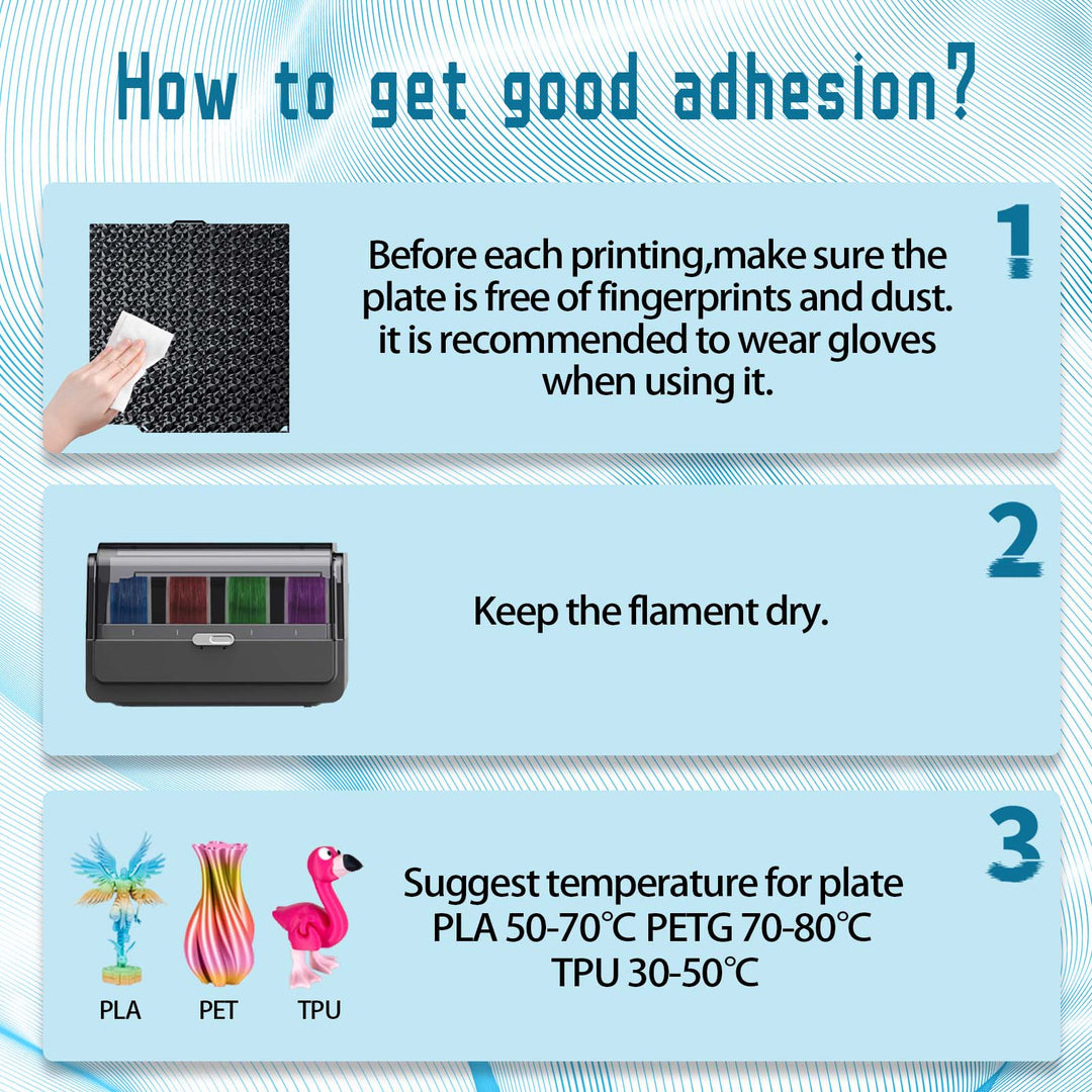 IdeaFormer Smooth Diamond PEO+Carbon Fiber PET Spring Steel Build Plate, 260×271mm for Elegoo Centauri Carbon