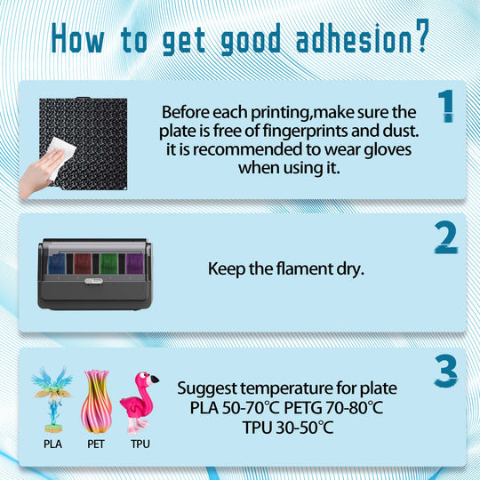 IdeaFormer Smooth Diamond PEO+Carbon Fiber PET Spring Steel Build Plate, 260×271mm for Elegoo Centauri Carbon