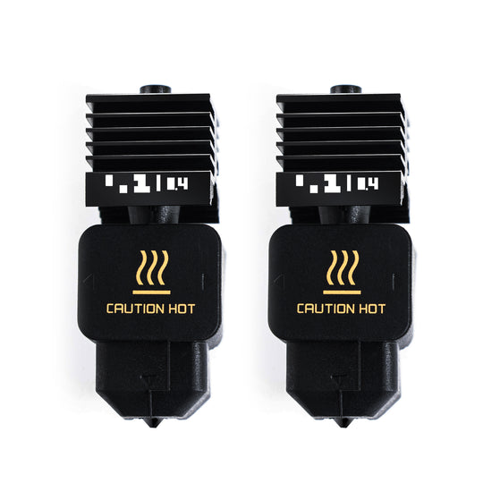 Ideaformer 2pcs Hotend for BAMBU LAB H2D Print Head Upgrade High-Temperature 0.4mm/0.6mm/0.8mm Hardened Steel Nozzle Hot End Kit Extruder Replacement for Bambu Lab 3D Printer