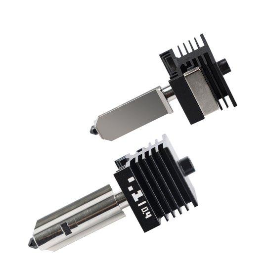 Ideaformer 2pcs Hotend for BAMBU LAB H2D Print Head Upgrade High-Temperature 0.4mm/0.6mm/0.8mm Hardened Steel Nozzle Hot End Kit Extruder Replacement for Bambu Lab 3D Printer