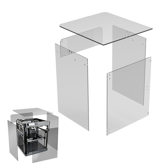 (New released) IdeaFormer Printer Enclosure Kit Transparent Panel High Temperature Resistance for Bambu Lab P1P