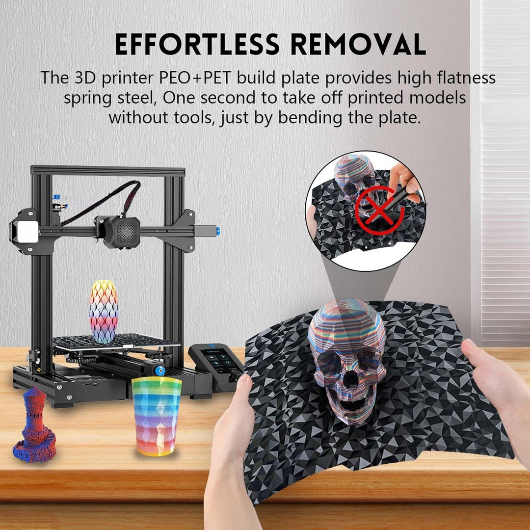 IdeaFormer Diamond PEO+Carbon Fiber PET Spring Steel Build Plate, 235x235mm for Ender 3/Ender 3 V2/Ender 3 Pro/Neo/for Elegoo Neptune 3/Neptune 4 Pro