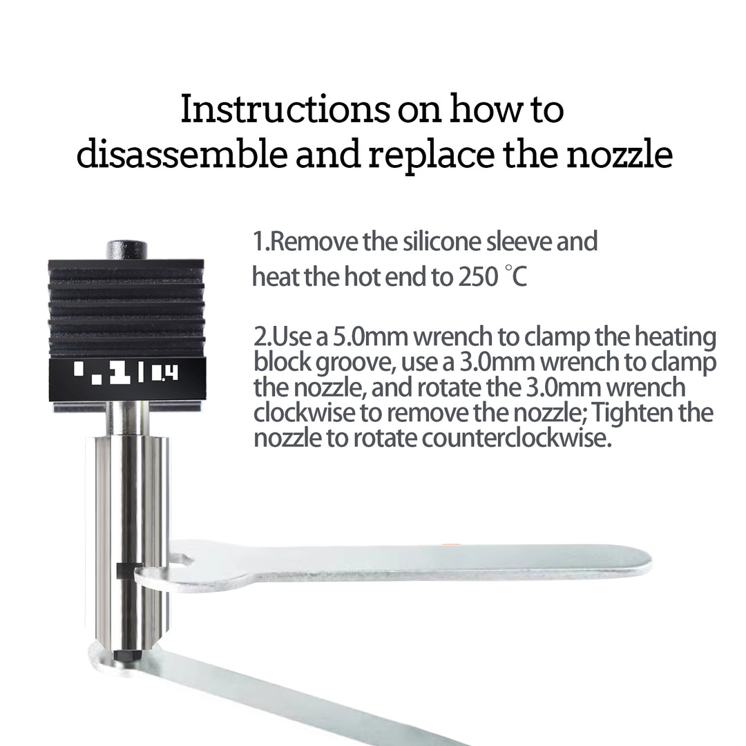 Ideaformer 2pcs Hotend for BAMBU LAB H2D Print Head Upgrade High-Temperature 0.4mm/0.6mm/0.8mm Hardened Steel Nozzle Hot End Kit Extruder Replacement for Bambu Lab 3D Printer