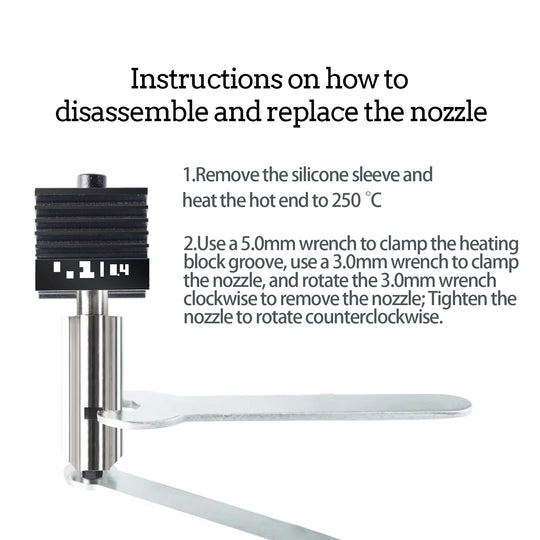 Ideaformer 2pcs Hotend for BAMBU LAB H2D Print Head Upgrade High-Temperature 0.4mm/0.6mm/0.8mm Hardened Steel Nozzle Hot End Kit Extruder Replacement for Bambu Lab 3D Printer