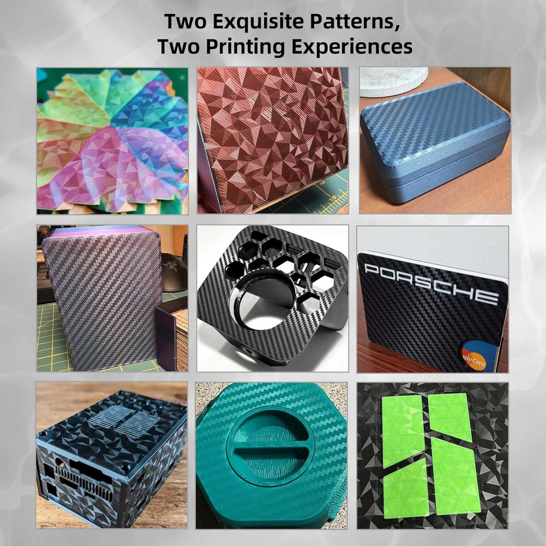 IdeaFormer Diamond PEO+Carbon Fiber PET Spring Steel Build Plate, 235x235mm for Ender 3/Ender 3 V2/Ender 3 Pro/Neo/for Elegoo Neptune 3/Neptune 4 Pro