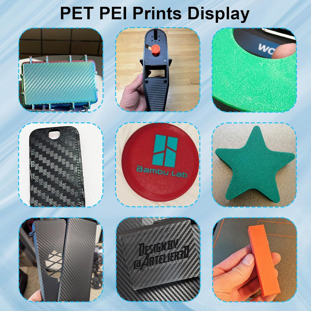 IdeaFormer Carbon Fiber PET+Textured PEI Spring Steel Build Plate, 184×184mm for Bambu Lab A1 MIni