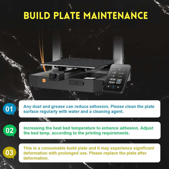 Kobra 3 PEI Build Plate 256x268mm, Flexible Smooth+Textured PEI Spring Steel Bed Plate for Anycubic Kobra 3/Kobra 3 V2/Kobra 3 Combo 3D Printer Platform