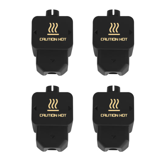 IdeaFormer 4 PCS Print Head Silicone Sleeve, Cover to Protect and Thermal Insulation for Bambu Lab H2D Printer