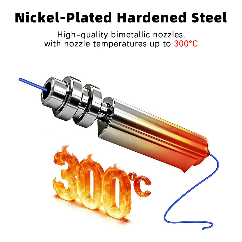 IdeaFormer 3D Printer Nozzle Replatement Parts 0.4mm Hardened Steel Nozzles for Anycubic Kobra X