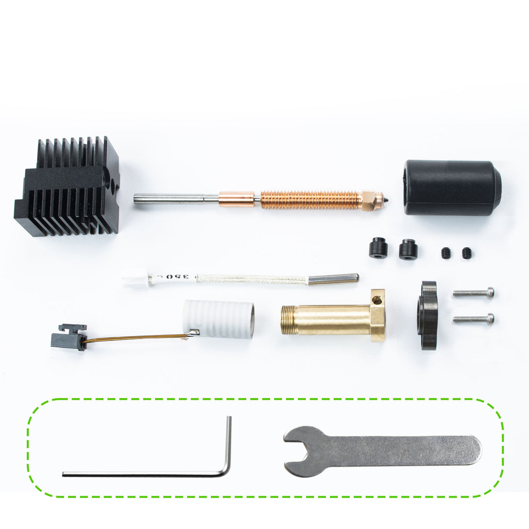 IdeaFormer Ceramic Hotend for Creality K2 Plus, 3D Printer  Head Upgraded Annular Heating Magnet Titanium alloy throat, with 0.4mm Hardened Steel Nozzle for K2 Plus