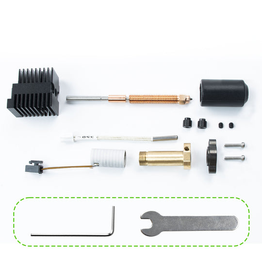 IdeaFormer Ceramic Hotend for Creality K2 Plus, 3D Printer  Head Upgraded Annular Heating Magnet Titanium alloy throat, with 0.4mm Hardened Steel Nozzle for K2 Plus