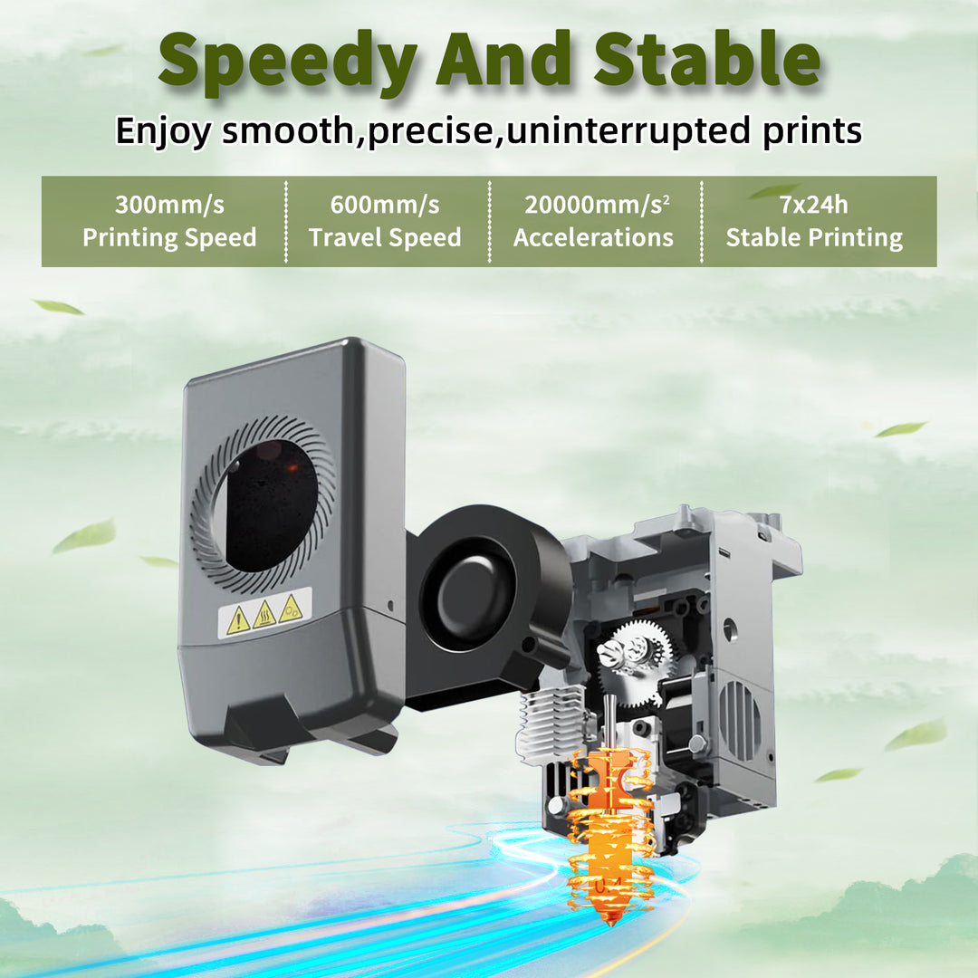 IdeaFormer Integrated Nozzles for Flashforge AD5X, Upgrade Bimetal Hotend Nozzle Replacement Copper Alloy + Hardened Steel Nozzle for AD5X