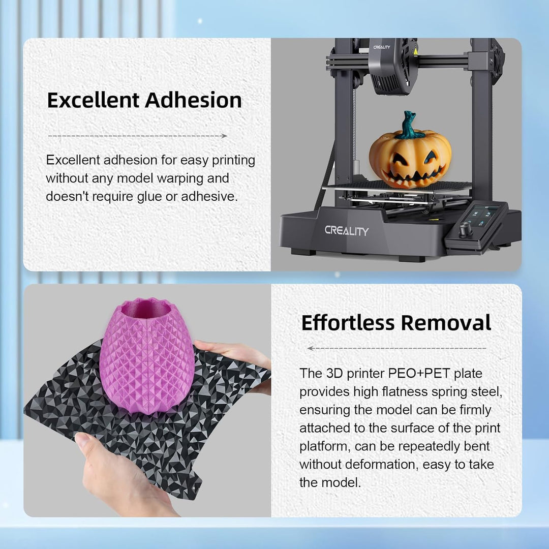 IdeaFormer Diamond PEO+Carbon Fiber PET Spring Steel Build Plate, 235x235mm for Creality K1C/K1/SE/Ender 5 S1/Ender 3/Ender 3 Pro/Ender 3 V2/Ender 3 S1 Pro/Ender 3 Neo