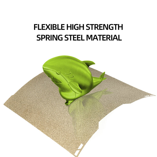 IdeaFormer Double Sided Gold Textured PEI Spring Steel Build Plate, 346×355mm for Bambu Lab H2D, 350mmx320mm Print Size