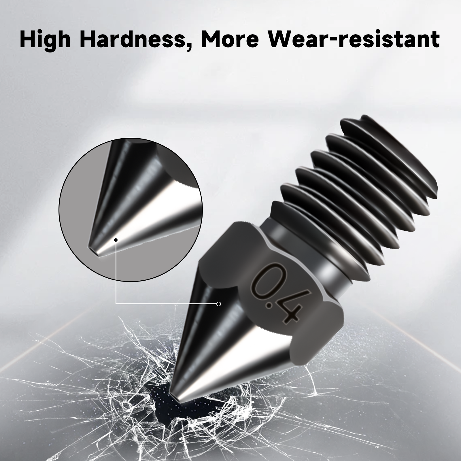 IdeaFormer IR3 V2 Extruder Hotend Kit, with 5 Pcs 0.4mm/0.6mm/0.8mm Hardened Steel Nozzles, Heating Rod, Thermistor, Silicone Scok, Support Filament TPU PLA PETG ABS for IR3 V2 3D Printer