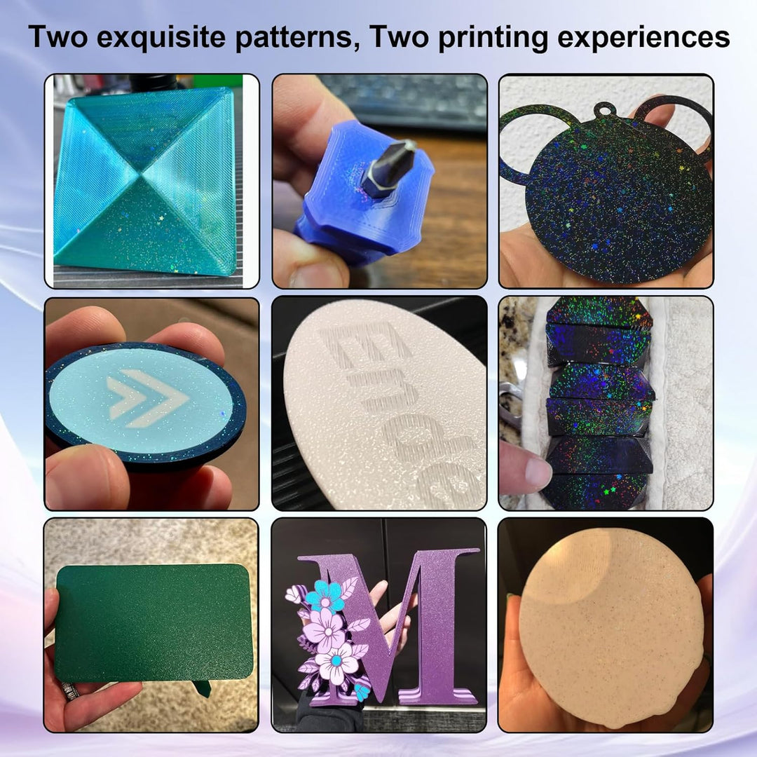 IdeaFormer Rainbow Starry PEY+Textured Gold PEI Spring Steel Build Plate, 235x235mm for Creality K1C/K1/SE/Ender 5 S1/Ender 3/Ender 3 Pro/Ender 3 V2/Ender 3 S1 Pro/Ender 3 Neo