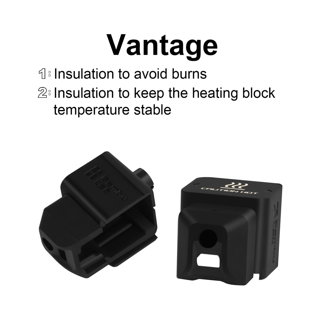 IdeaFormer 4 PCS Print Head Silicone Sleeve, Cover to Protect and Thermal Insulation for Bambu Lab H2D Printer