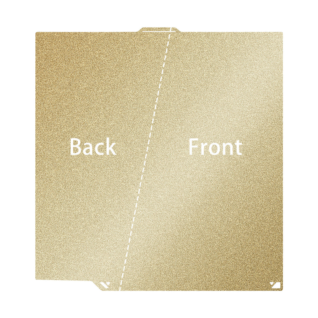 IdeaFormer Double-Sided Gold Textured PEI Spring Steel Build Plate, 260×271mm for Elegoo Centauri Carbon