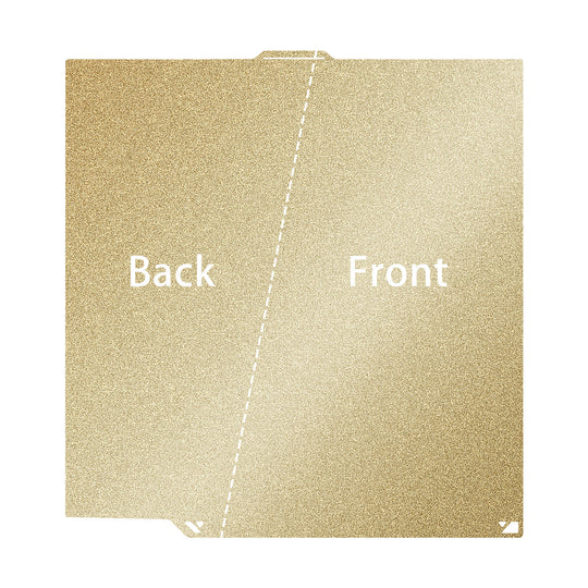 IdeaFormer Double-Sided Gold Textured PEI Spring Steel Build Plate, 260×271mm for Elegoo Centauri Carbon