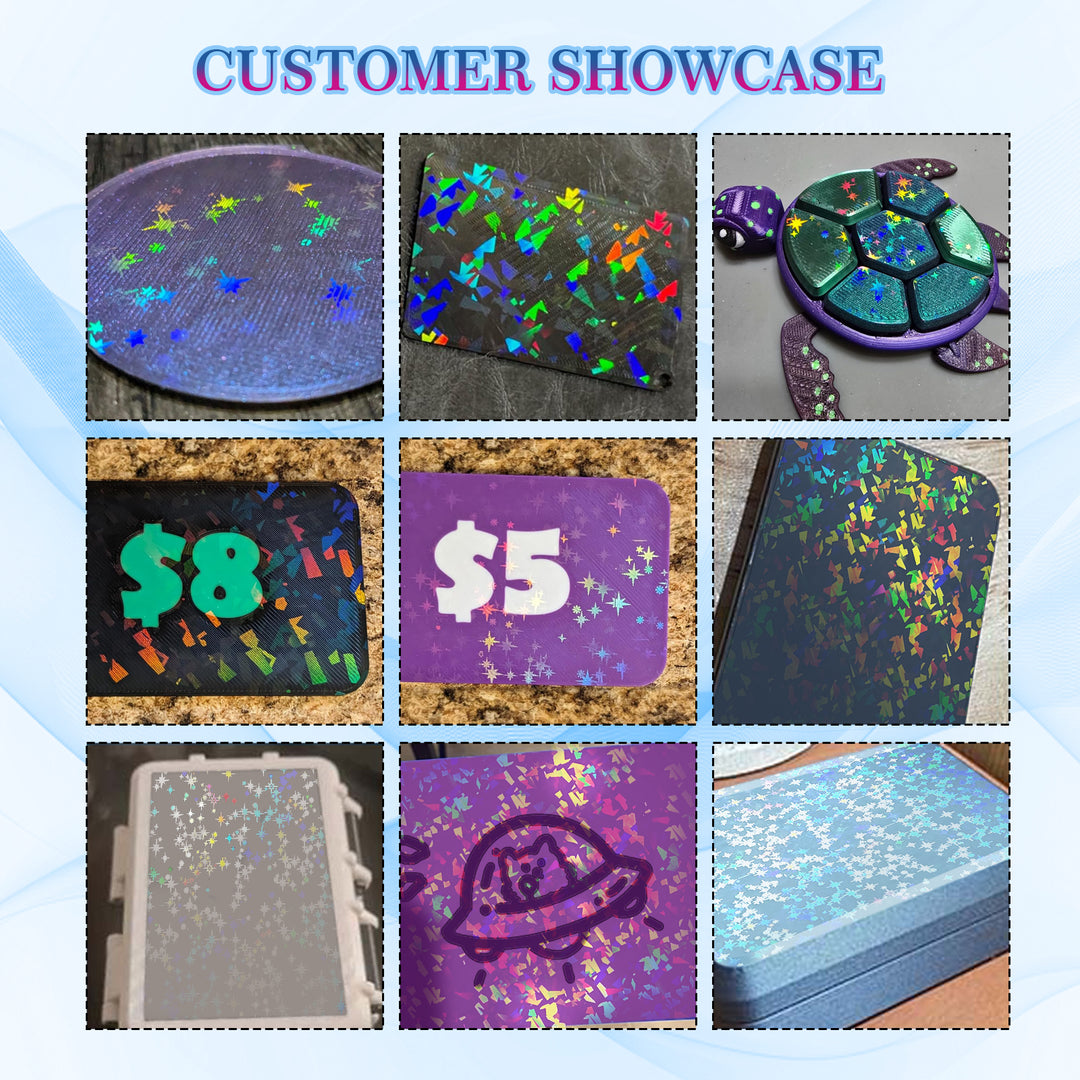 IdeaFormer Galaxy PEY + Rainbow Confetti PEF Spring Steel Build Plate, 264×276mm for Anycubic Kobra S1/S1C