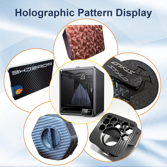 IdeaFormer Diamond PEO+Carbon Fiber PET Spring Steel Build Plate, 315×310mm for Creality K1 Max/Ender 3 V3 Plus