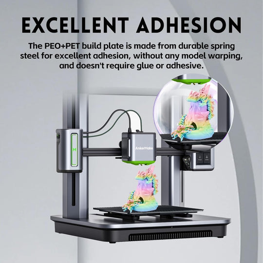 IdeaFormer PEO Diamond+Carbon Fiber PET Spring Steel Plate, 250×250mm for Ankermake M5