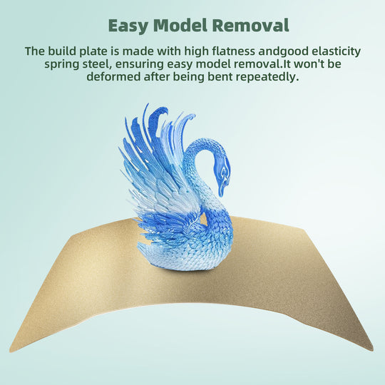 IdeaFormer Double-Sided Textured Gold PEI Spring Steel Build Plate, 310×325mm For Creality K2 Pro 3D Printer