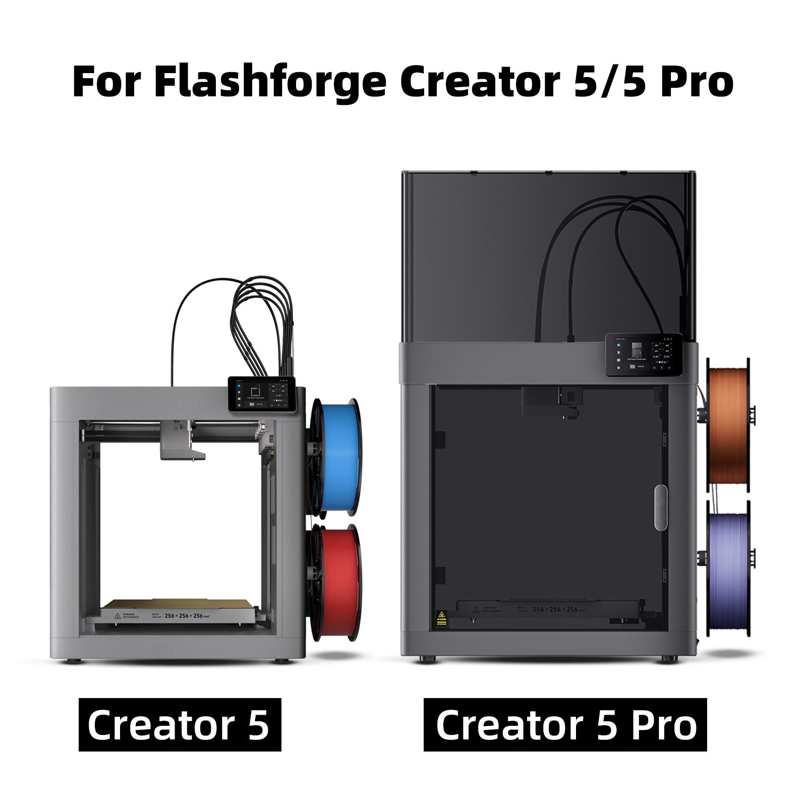 IdeaFormer-3D Rainbow Confetti PEF+Galaxy PEY Spring Steel Build Plate 266x290mm for Flashforge Creator 5/5 Pro