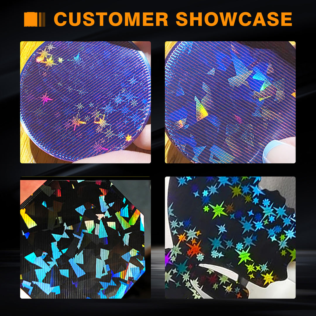 IdeaFormer Rainbow Confetti PEF+Galaxy PEY Spring Steel Build Plate, 276×293mm for Snapmaker U1 3D Printer