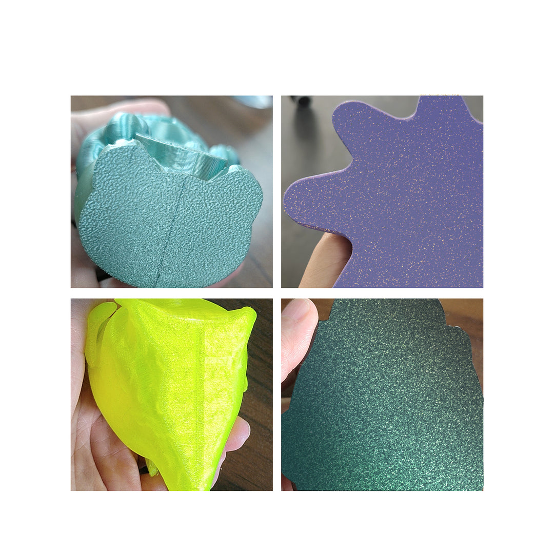 IdeaFormer Double Sided Gold Textured PEI Spring Steel Build Plate, 346×355mm for Bambu Lab H2D, 350mmx320mm Print Size