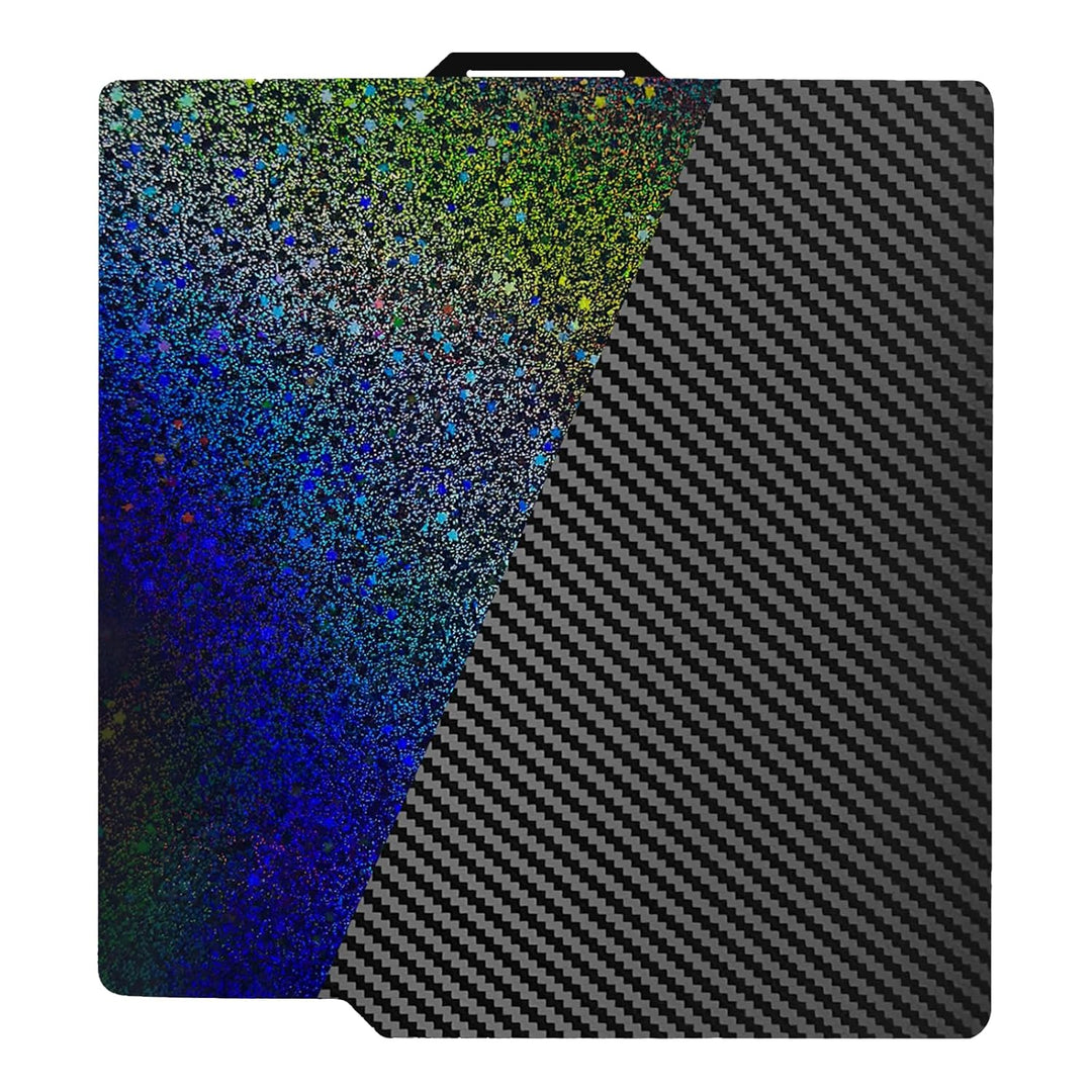 IdeaFormer Rainbow Starry PEY+Carbon Fiber PET Spring Steel Build Plate, 257x257mm for Bambu Lab P1P/P1S/X1C/X1/X1E/A1