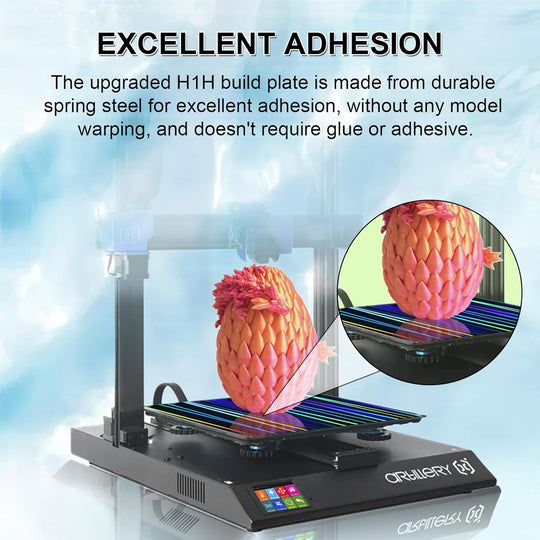 IdeaFormer Light Beam+Phantom H1H Spring Steel Build Plate, 310×310mm for Qidi Plus 4 for Artillery Sidewinder X1/X2 for Creality CR-10/CR-10S/Anet A8 Plus