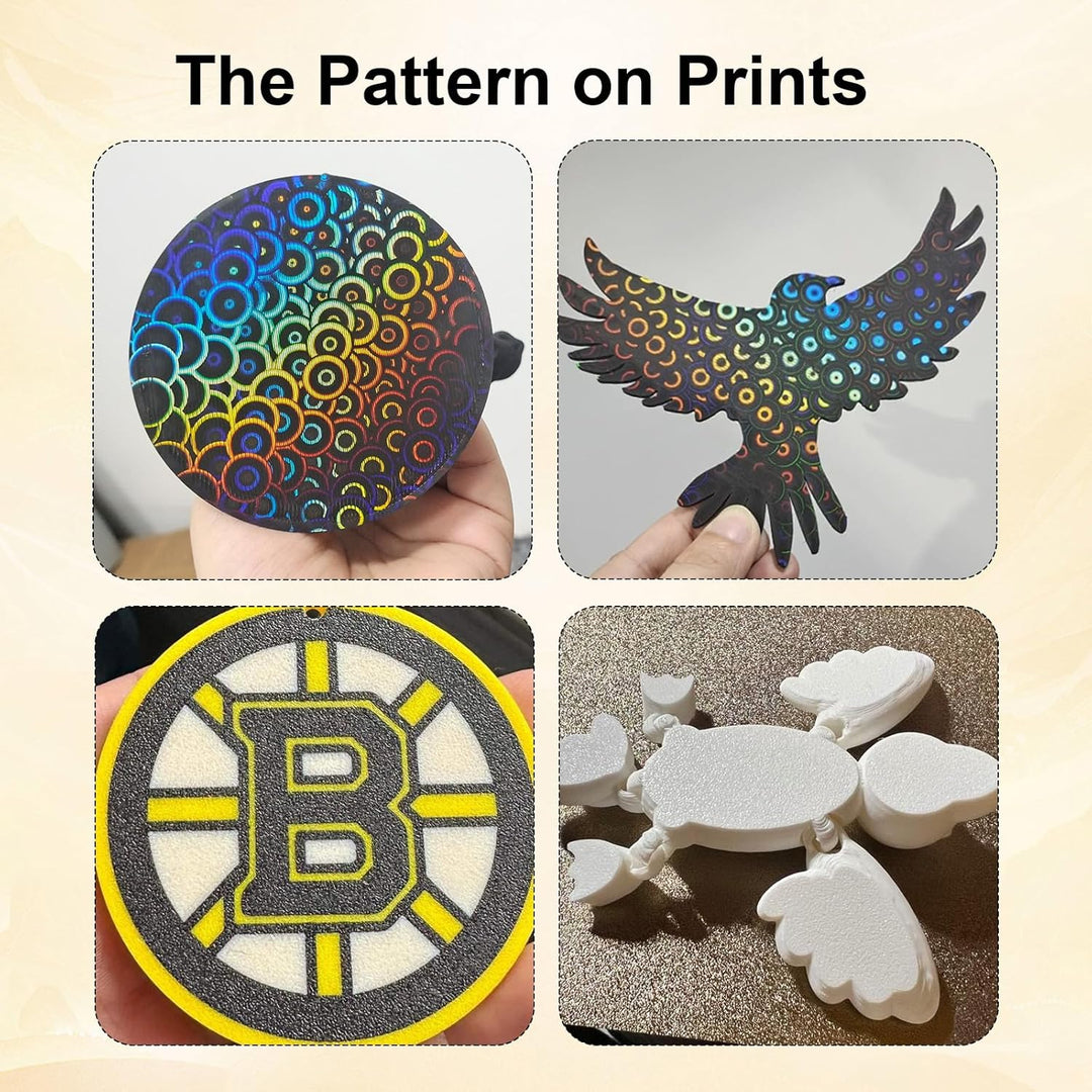 IdeaFormer Smooth Kaleidoscope PEK+Textured PEI  Spring Steel Build Plate, 257×257mm for Bambu Lab X1 X1C X1E P1P P1S A1