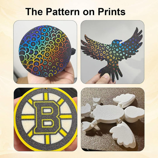 IdeaFormer Smooth Kaleidoscope PEK+Textured PEI  Spring Steel Build Plate, 257×257mm for Bambu Lab X1 X1C X1E P1P P1S A1